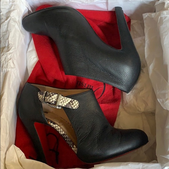 Christian Louboutin Shoes - Christian Louboutin 100 Calf Morphee/Watersnake